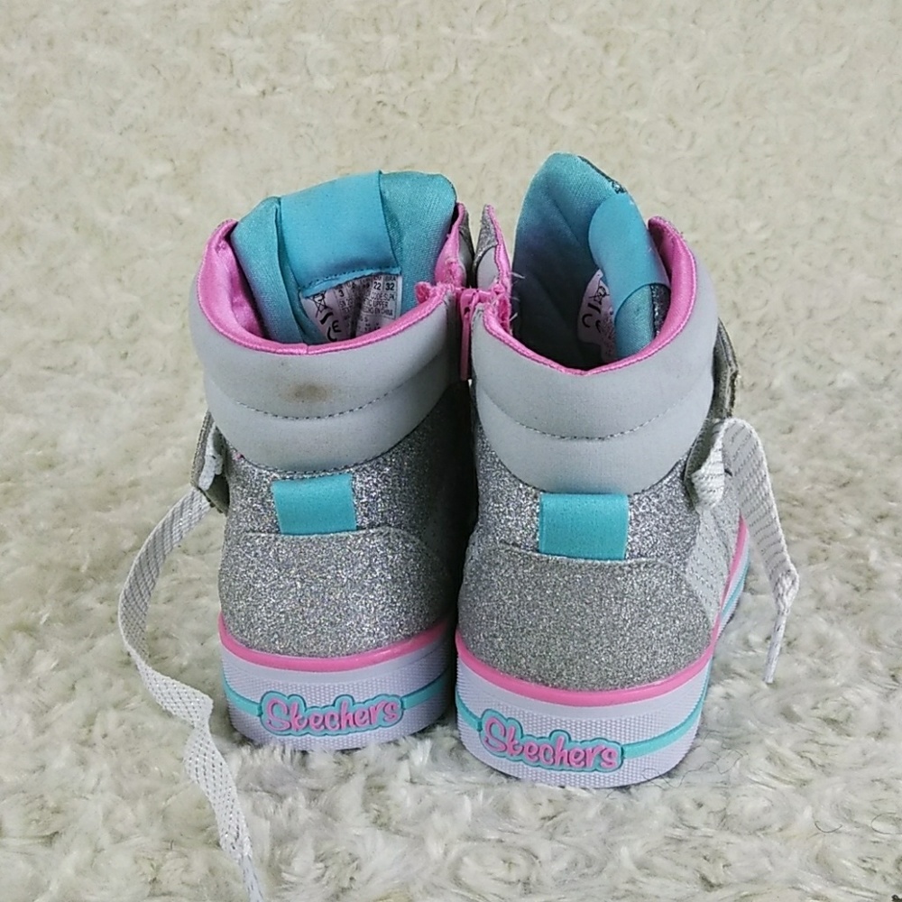 Skechers twinkle toes girls size 3 - Picture 4 of 8